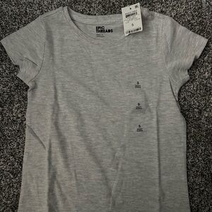 Epic Threads Gray Fitted Short Sleeve T-Shirt